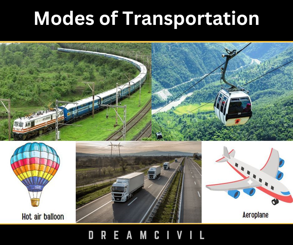 Different Modes of Transportation - Dream Civil