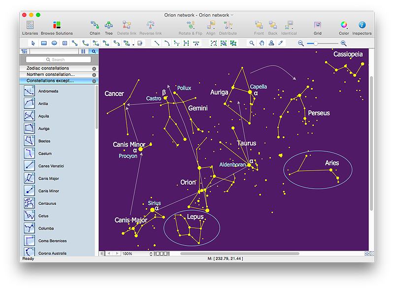 A Planisphere containing the Celestial Constellations | galileo