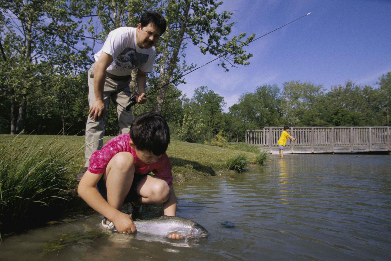 Free picture: father, son, fishing